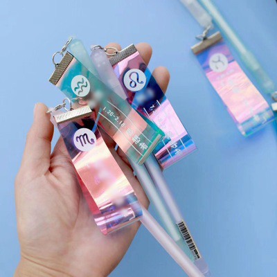 Bút tag 12 cung hoàng đạo bút tag hologram bút tag dễ thương
