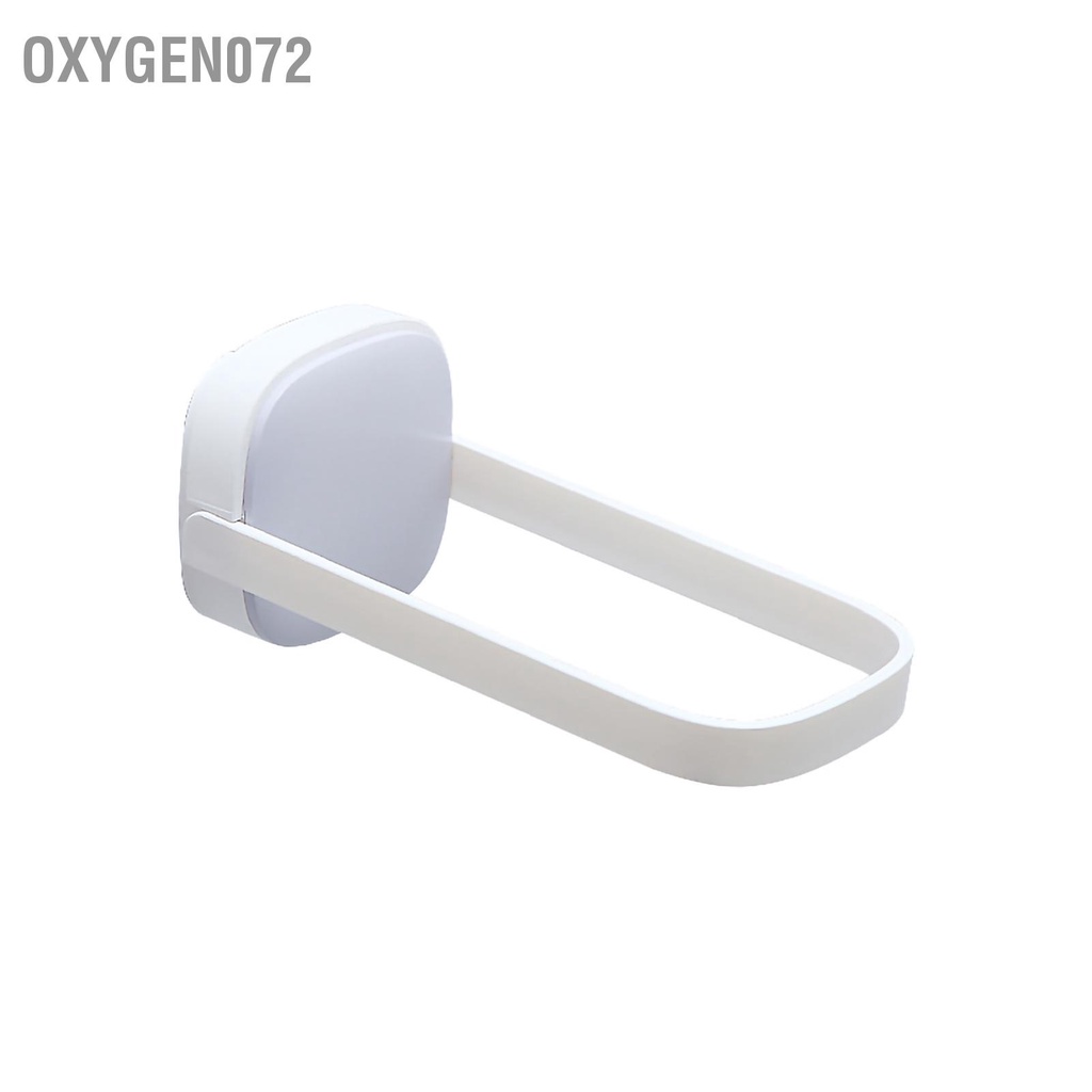 Oxygen072 Giá treo móc hình chữ U tròn góc có thể gập lại tường cho ban công phòng tắm