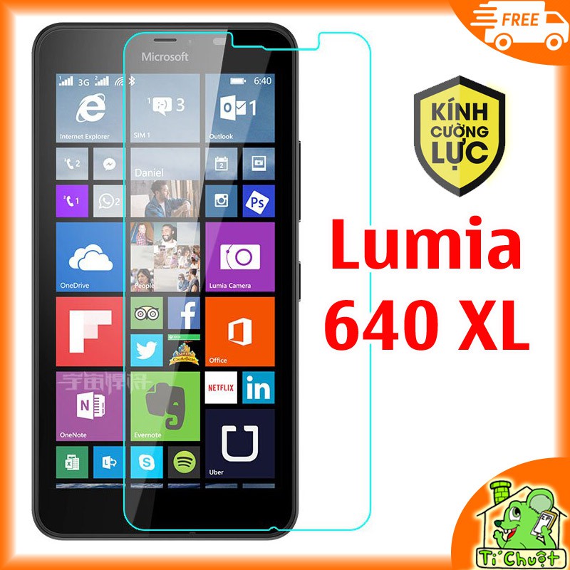 Kính Cường Lực Microsoft Lumia 640 XL có mài cạnh 2.5D