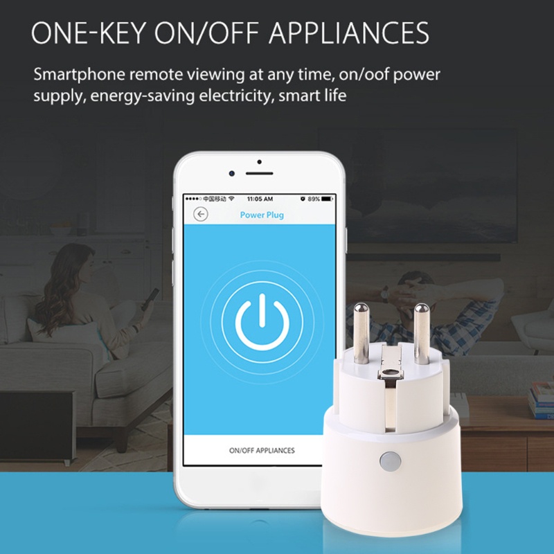 Ổ Cắm Điện Wifi Thông Minh Có Chế Độ Hẹn Giờ 16A