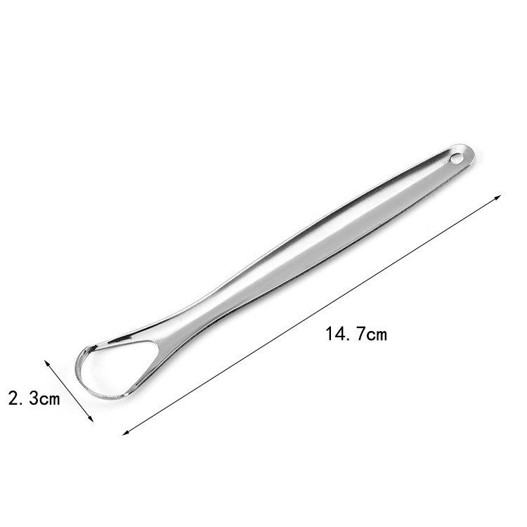 Dụng cụ cạo lưỡi vệ sinh lưỡi người lớn bằng inox cao cấp  không han rỉ có hộp đựng bảo quản sạch sẽ