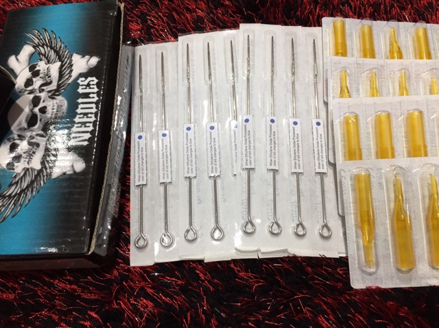 Kim+ngòi xăm 11rl-13rl-15rl  anbolo(kim tiệt trùng sắc bén )kim nét to