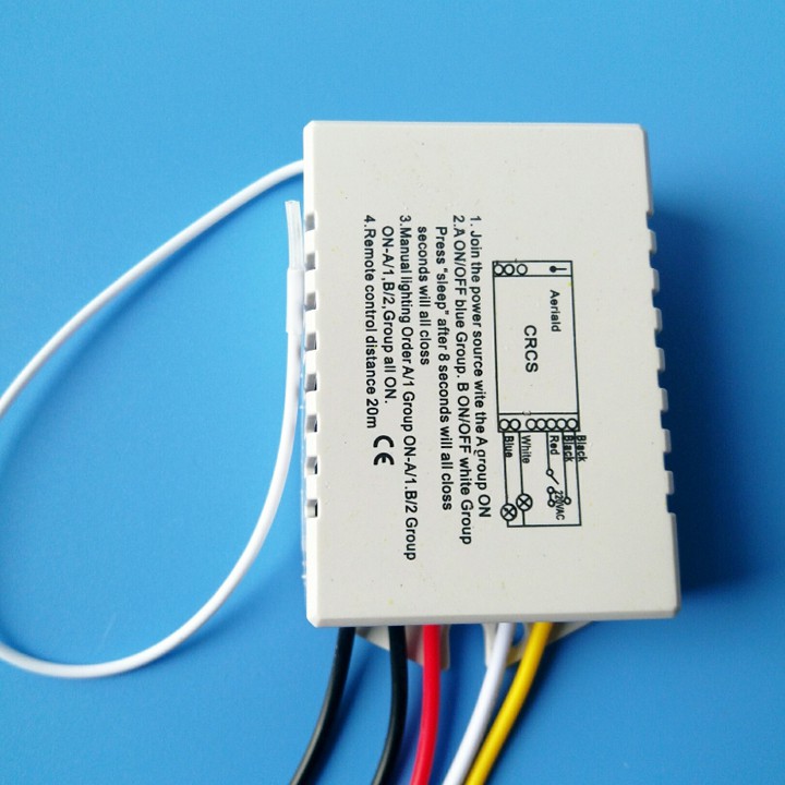 Công tắc điều khiển từ xa bằng sóng RF  2 cổng