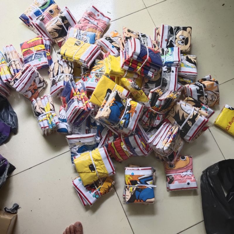 Hộp 4 Quần lót nam họa tiết hoạt hình nhật bản