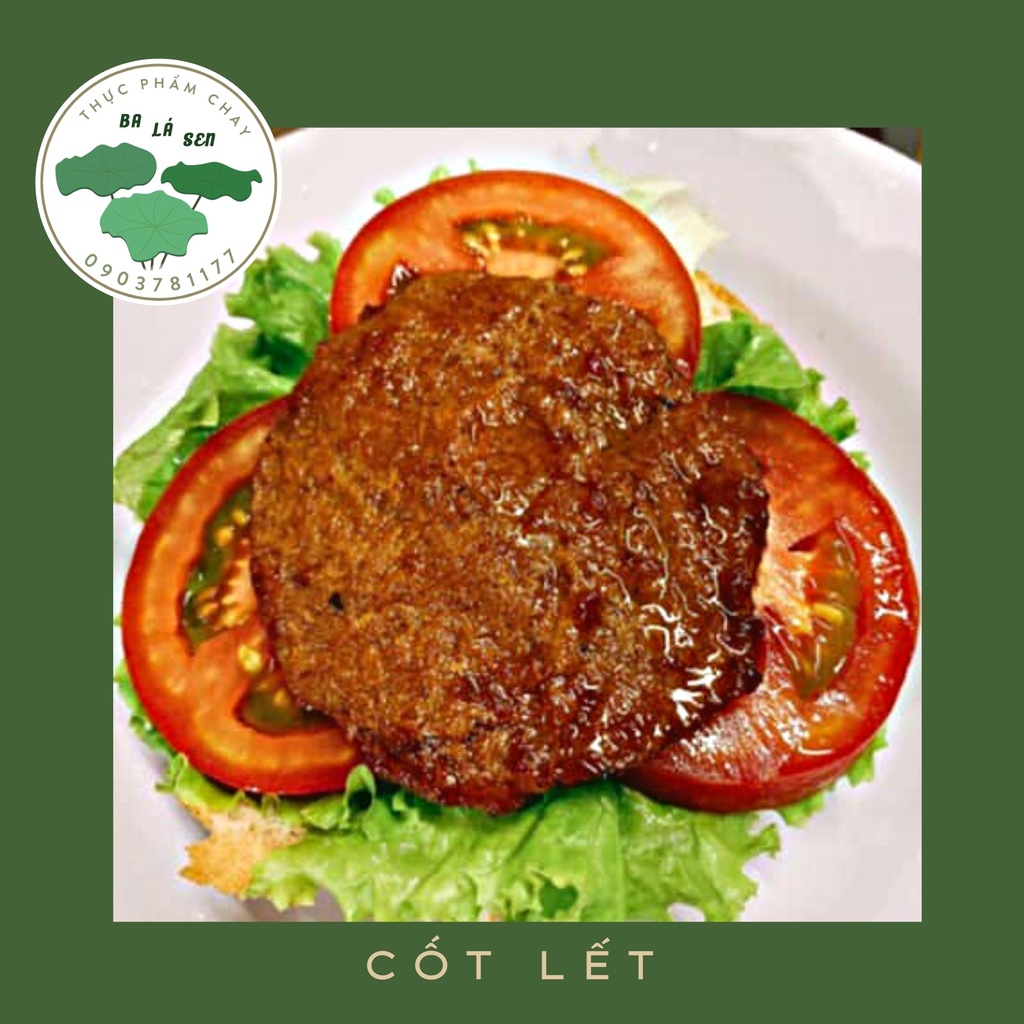 Sườn cốt lết chay Ba Lá Sen chế biến sẵn.