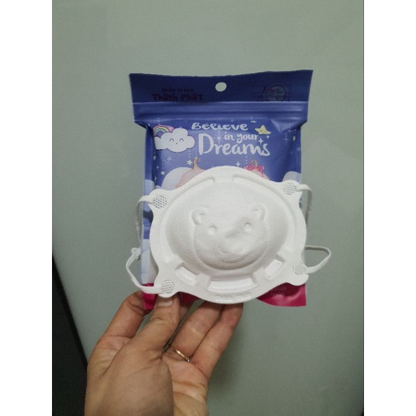 Bán sỉ thùng 36 chiếc khẩu trang y tế mặt gấu cho bé sơ sinh Bé tuti /JOJO Mask cho bé 0-3 tuổi