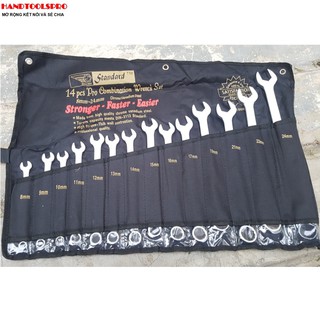 Bộ cờ lê vòng miệng 14 chi tiết 8-24mm standard