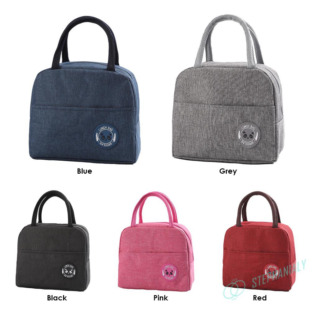 Không thấm nước Oxford Patch Patch Túi ăn trưa Cách nhiệt cách nhiệt Bento Case Tote Làm mát lưu trữ thực phẩm