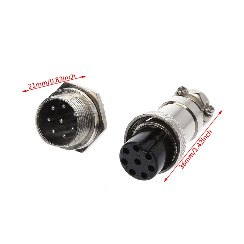 Đầu Nối Dây Điện 16mm 2 / 3 / 4 / 5 / 6 / 8 / 9 Pin Gx16