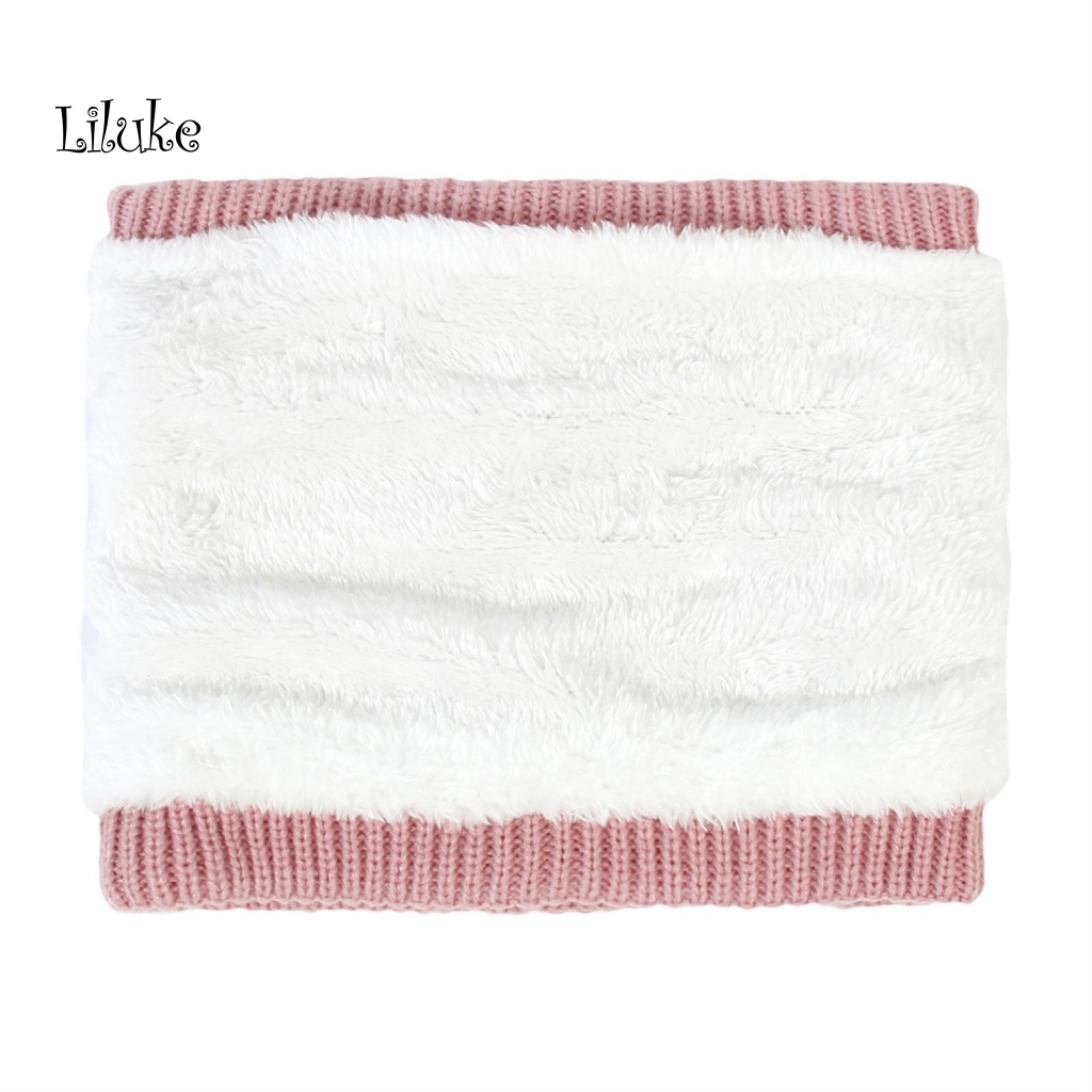 1 Bộ Mũ Len Dệt Kim Giữ Ấm Cổ Màu Sắc Đơn Giản Cho Nữ