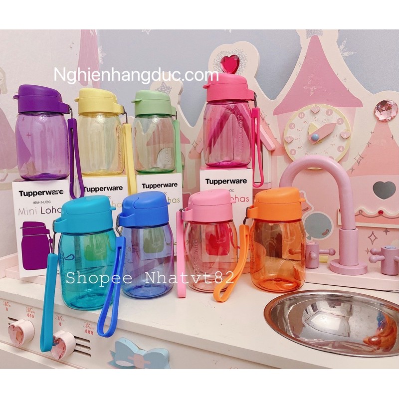 Bình nước cho bé mini lohas 280ml / 350ml tupperware