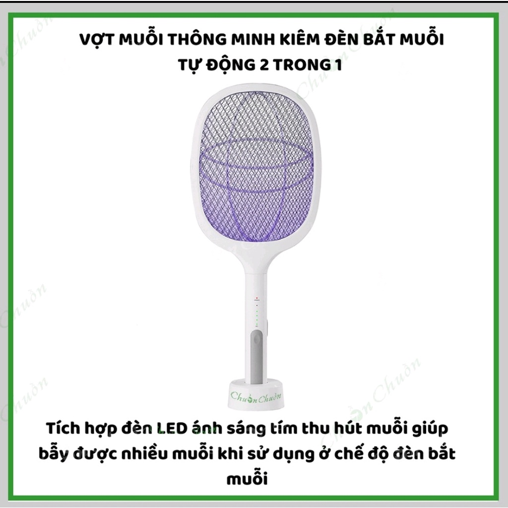 Vợt Muỗi Thông Minh Kiêm Đèn Bắt Muỗi 2IN1 - Sự Lựa Chọn Hoàn Hảo Cho Mọi Gia Đình Việt