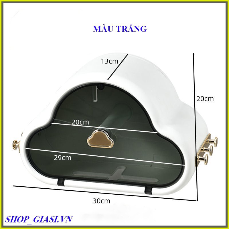 Hộp Đựng Khăn Giấy Treo Tường Hình Đám Mây Chống Thấm Nước