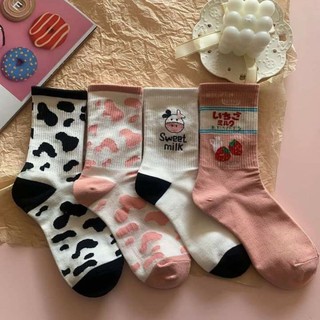 vớ cổ cao ullzang 1 set 4 đôi