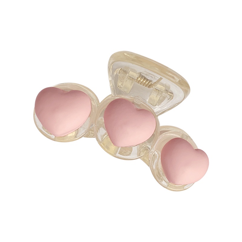 Kẹp Tóc Nhỏ Hình Trái Tim Màu Hồng Dễ Thương Cho Bé Gái