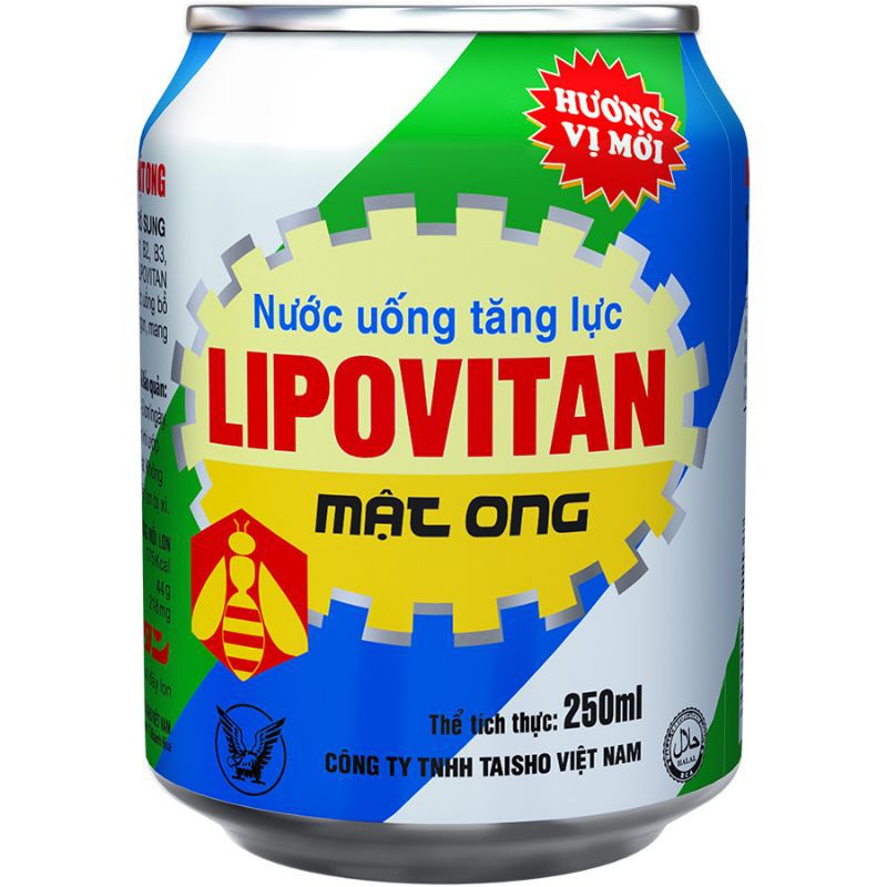 Lốc 6 Lon tăng lực mật ong lipovitan 6×250ml