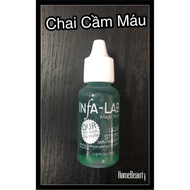 Chai Cầm Chảy máu tay