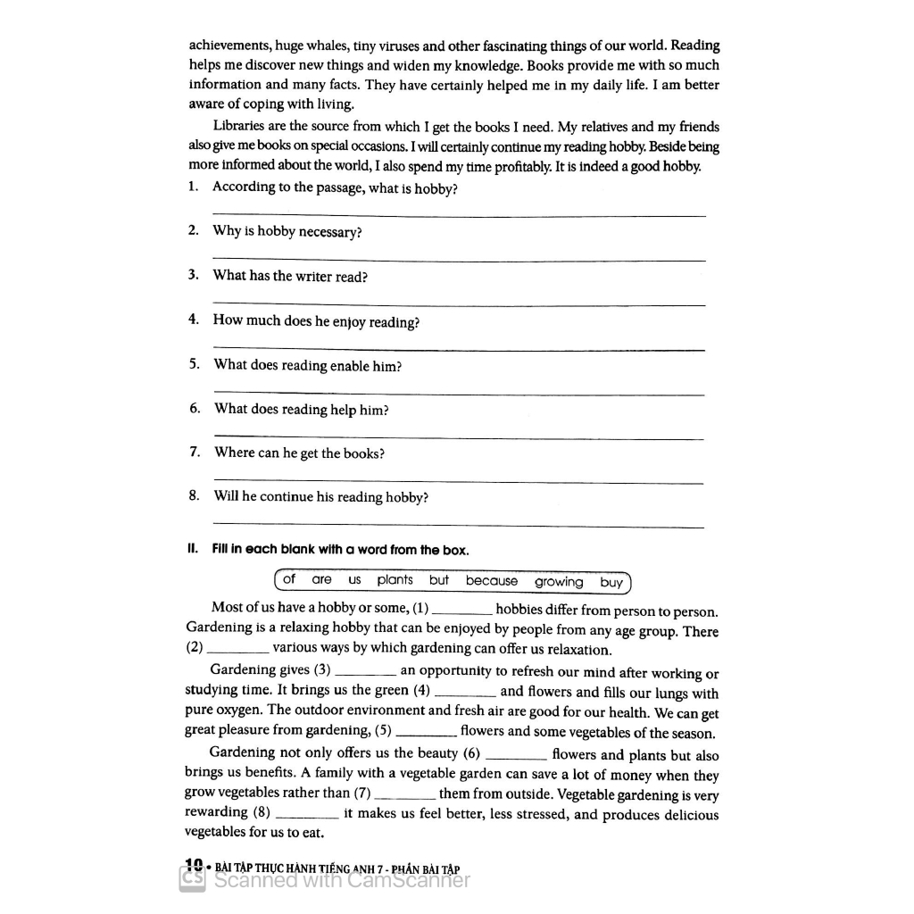Sách - Bài Tập Thực Hành Tiếng Anh 7 Theo Chương Trình Mới Của Bộ Giáo Dục Và Đào Tạo (Không Đáp Án)