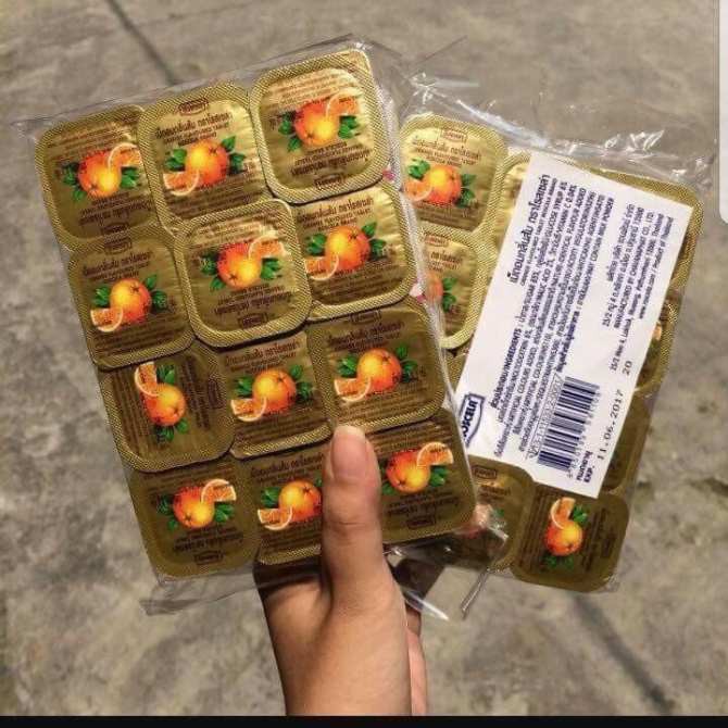 [Follow shop tặng quà]Kẹo C cam Thái Lan vỉ 24 gói
