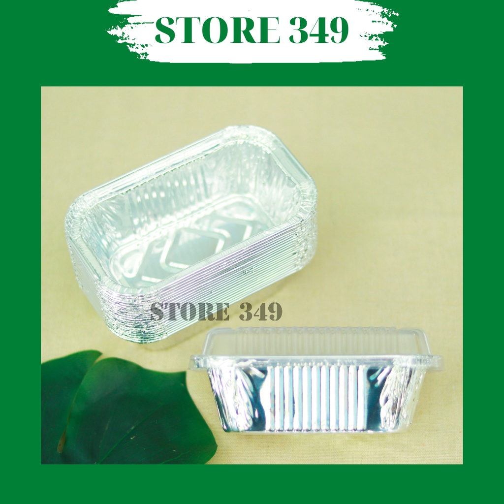 50 KHUÔN GIẤY BẠC CHỮ NHẬT CÓ NẮP 240ml