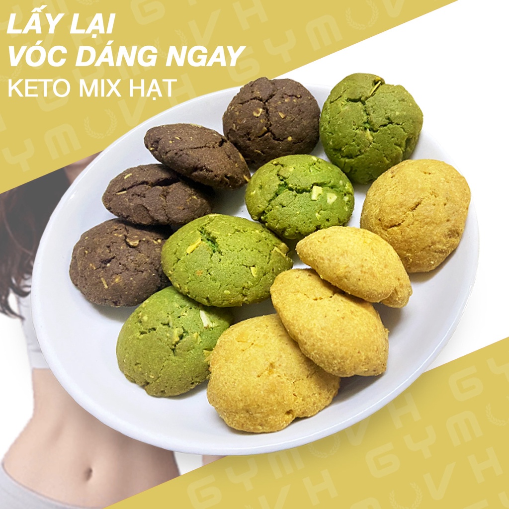 Bánh Keto Mix Hạt Ăn Kiêng EAT CLEAN/ KETO/ DAS