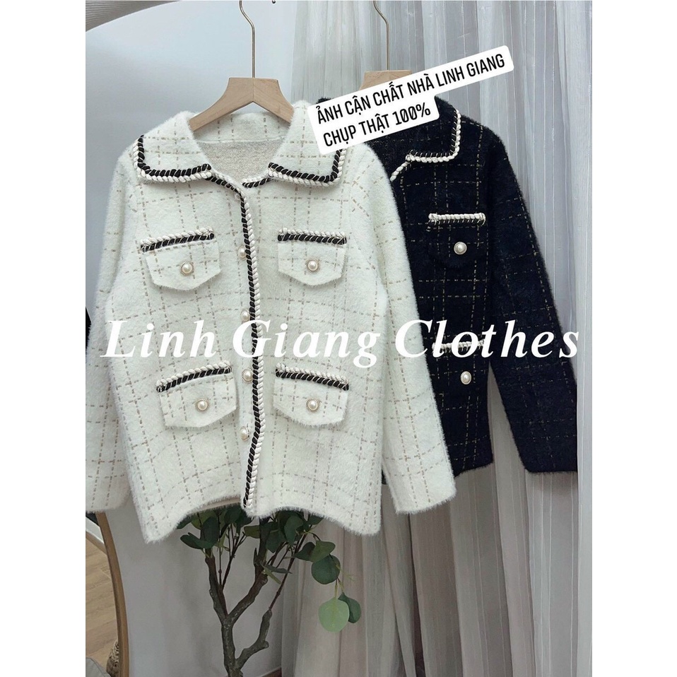 Áo khoác dạ lông