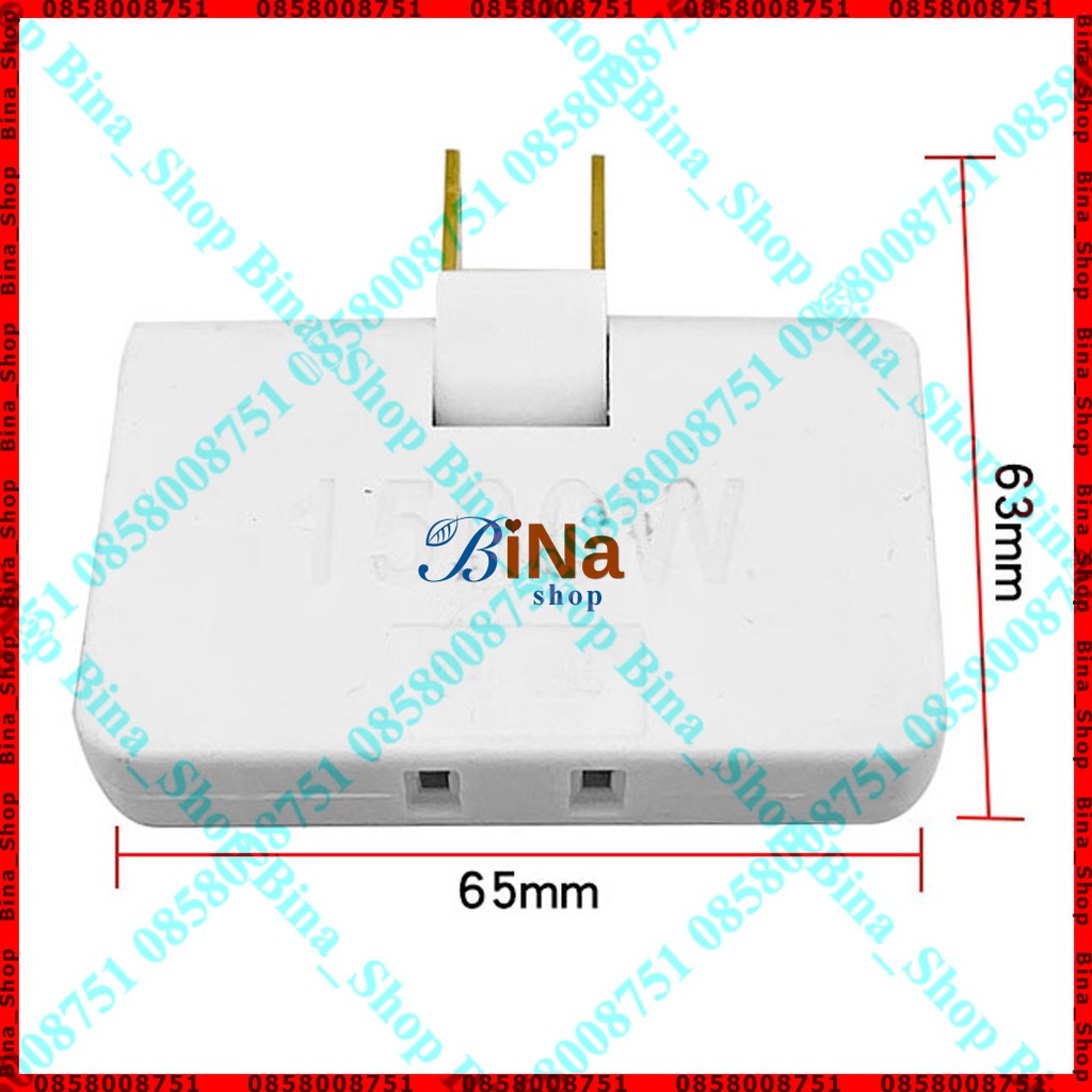 Phích cắm điện AC từ 1 ra 3 tiện dụng
