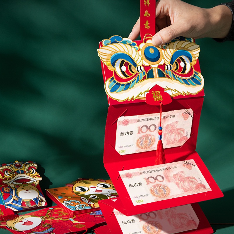 Phong Bao Lì Xì Năm Mới 2023 Angpao CNY angpaw Có Thể Gập Lại Được