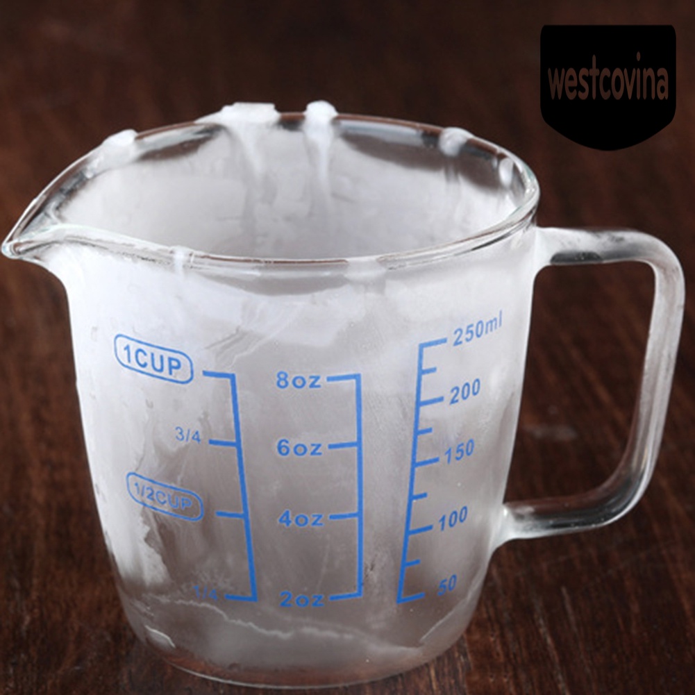 [Hot]☀ Dụng Cụ Đo Lường Thực Phẩm Bằng Kính Chịu Nhiệt 250ml / 500ml