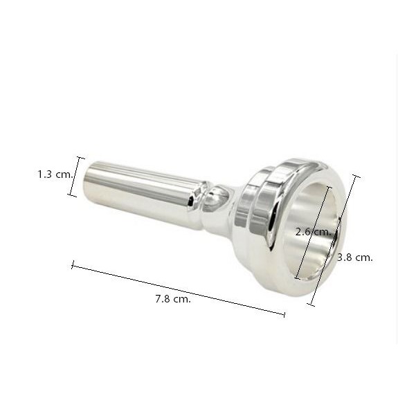 Peach Horse Euphonium Bass Trombone Mouth Piece (Thân lớn) Tay đầu tiên mới