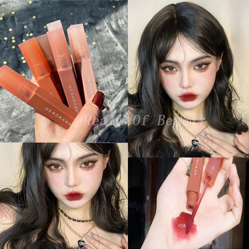 Son Bóng HERORANGE Mềm Mịn Như Nhung Chống Thấm Nước