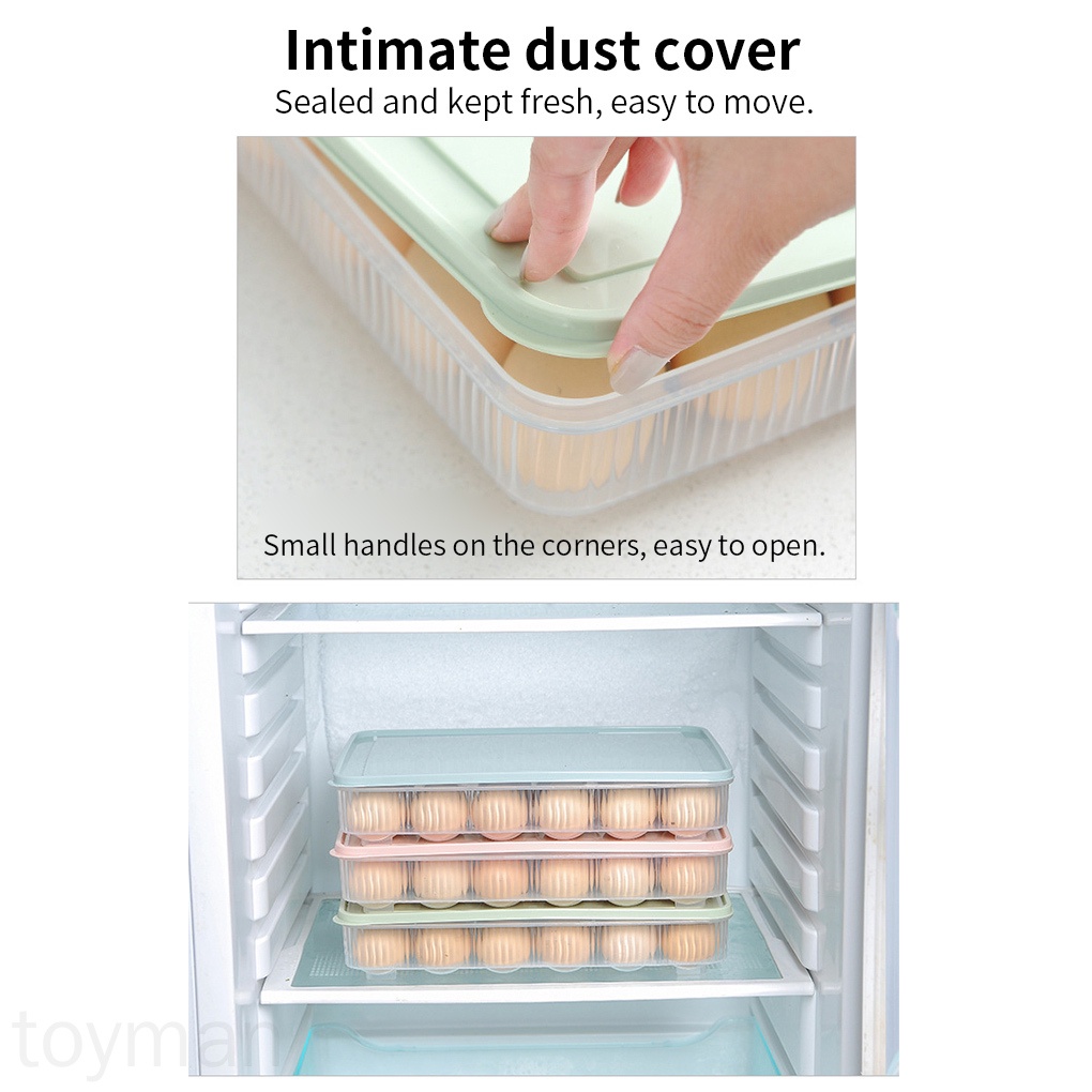 Giá Đỡ Trứng 24 Ô Bằng Nhựa Chống Trượt Tiện Dụng Cho Nhà Bếp