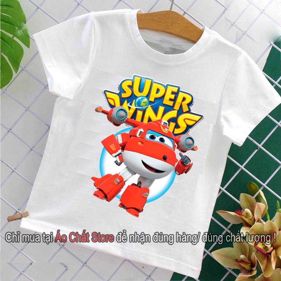 Áo thun hoạt hình trẻ em đội bay siêu đẳng Super Wings SW02 | Áo Chất Store