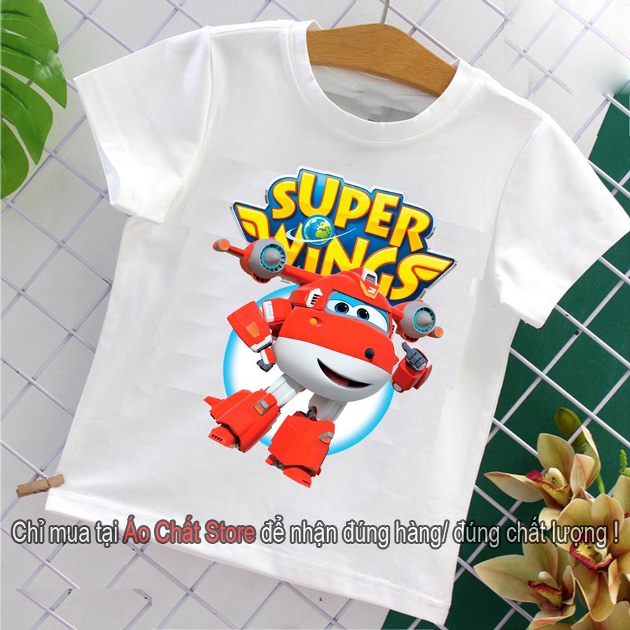 (VIDEO) Áo thun hoạt hình trẻ em đội bay siêu đẳng Super Wings SW02 | Áo Chất Store