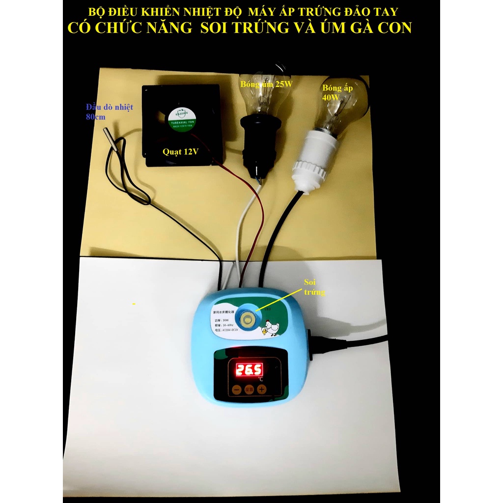 Máy ấp trứng tự làm tại nhà - combo 5 món