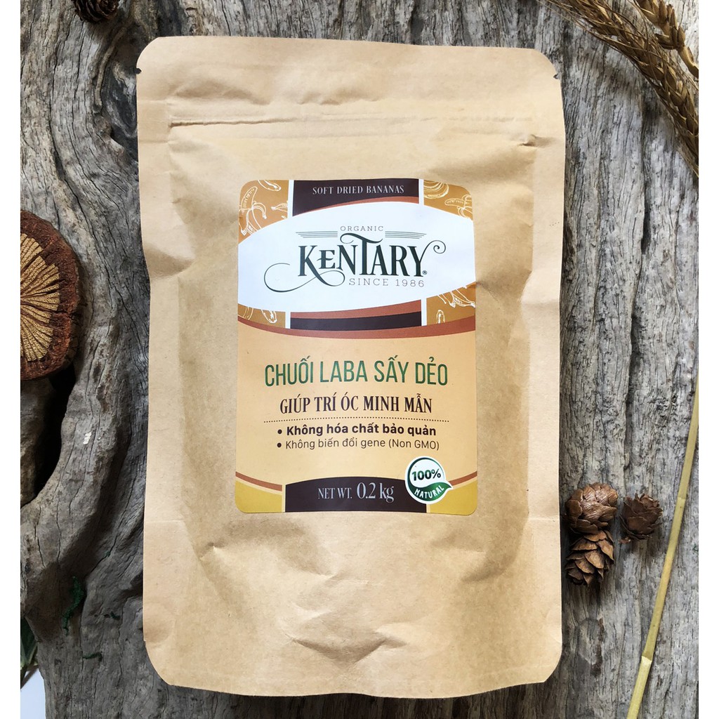 Chuối sấy dẻo Kentary túi 800g 🍌KHÔNG ĐƯỜNG🍌 ăn vặt healthy - Kentary