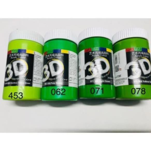 MÀU ACRYLIC 3D LỌ 300ML giá rẻ nhất thị trường