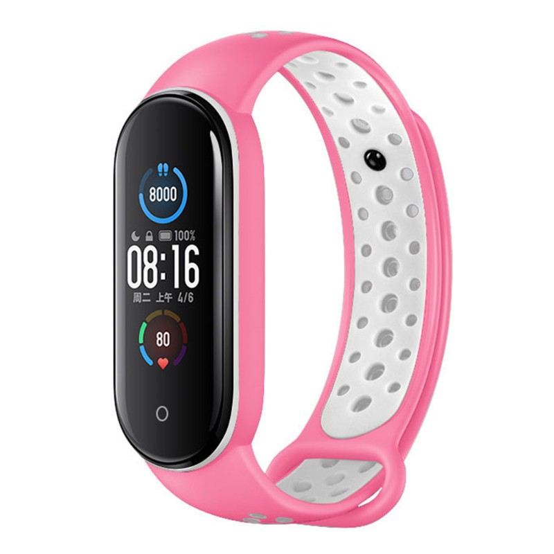 Dây Đeo Thay Thế Chất Liệu Silicon Màu Trơn Cho Xiaomi Mi Band 6