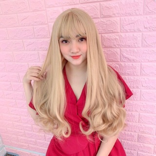 Tóc giả nguyên đầu xoăn đuôi 60cm 8136