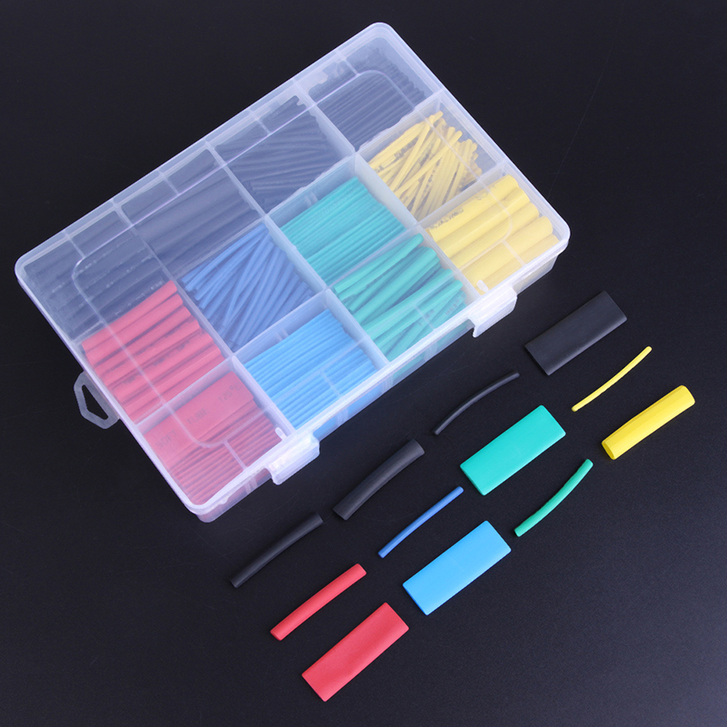 Set 530 ống co nhiệt bọc dây điện tỉ lệ 2:1 đảm bảo an toàn tiện dụng