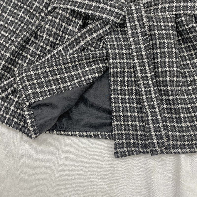 ÁO KHOÁC BLAZER DẠ KẺ ❤ FREESHIP ❤ Áo khoác blazer dạ kẻ đen 2 lớp form rộng dày dặn kèm đai dáng Hàn Quốc | BigBuy360 - bigbuy360.vn