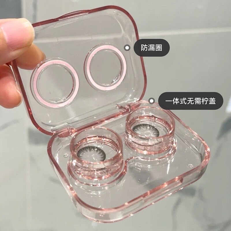 Khay đựng lens trong suốt kèm dụng cụ đeo