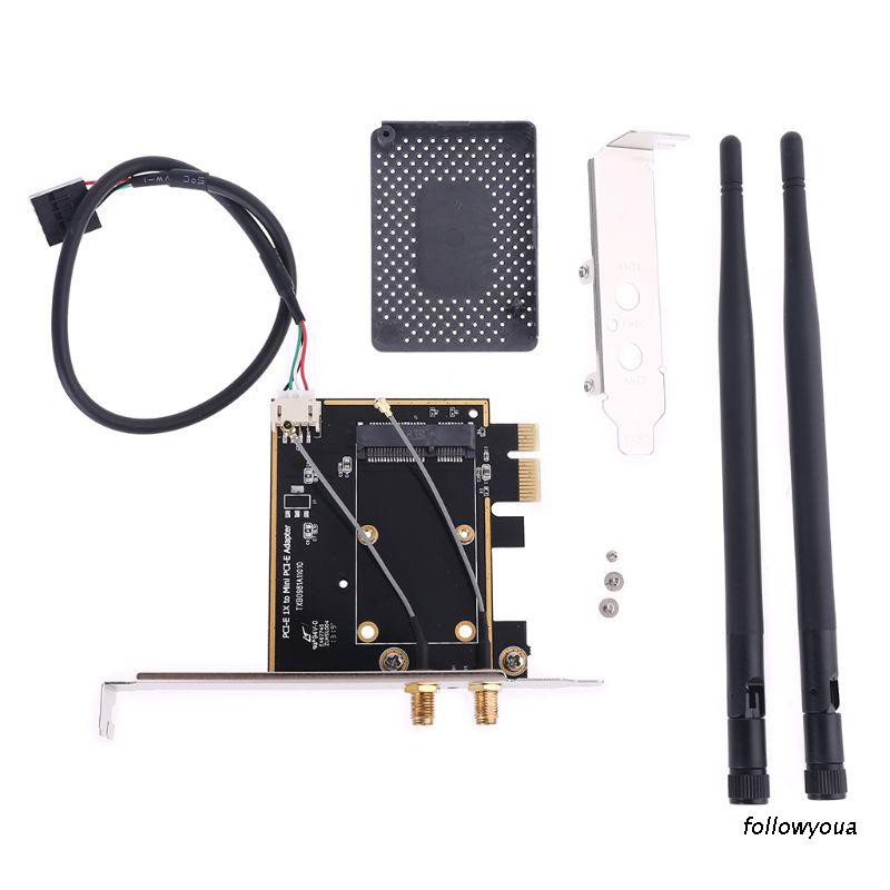 Bộ Chuyển Đổi Wifi Pci-E 1x Sang Mini Pci Pci-E 1x Hỗ Trợ Bluetooth Không Dây | BigBuy360 - bigbuy360.vn