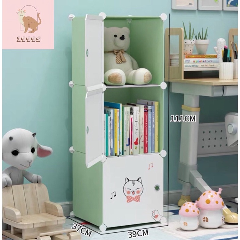 Tủ quần áo - Tủ nhựa lắp ghép 3 ô để quần áo đa năng sâu 45cm