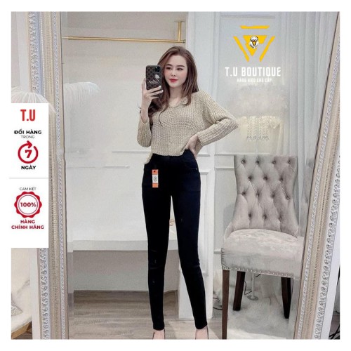 Quần legging dài nữ cạp cao gen bụng có khóa vải Umi Hàn dày dặn co dãn 4 chiều - HM | BigBuy360 - bigbuy360.vn