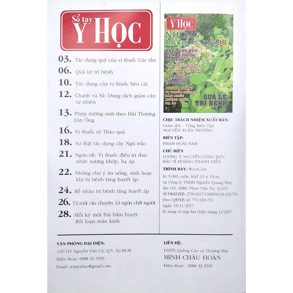 Sách Sổ Tay Y Học - Những Bài Thuốc Hay 98