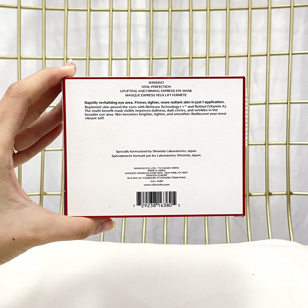 12 Cặp mặt nạ mắt Shiseido Yuewei Wisdom giúp làm trắng và săn chắc da