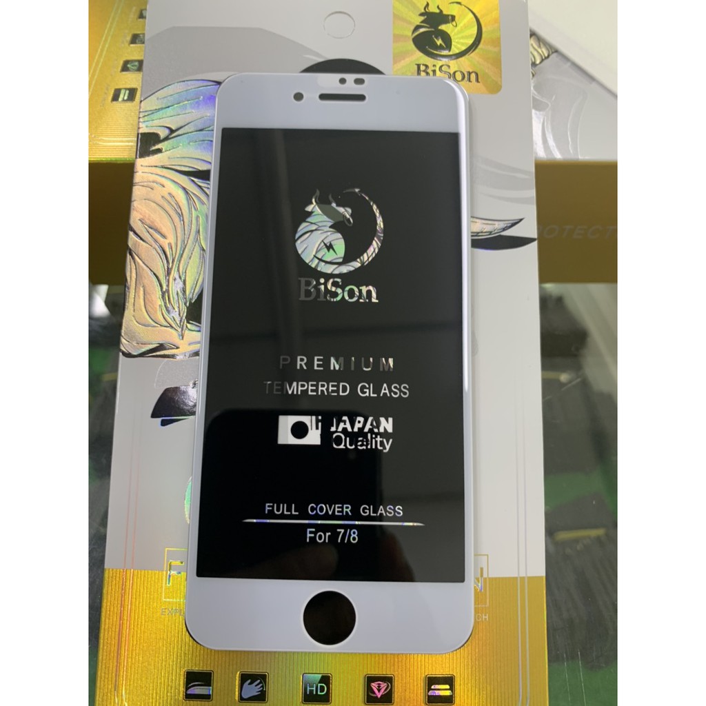 Cường lực Bison 7/7Plus/8/8Plus/X/Xr/Xs/XSM/11/11P/11PM/12/12mini/12P/12PM