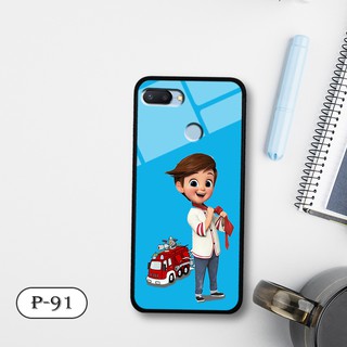 Ốp lưng kính 3D Xiaomi Redmi 6-cute