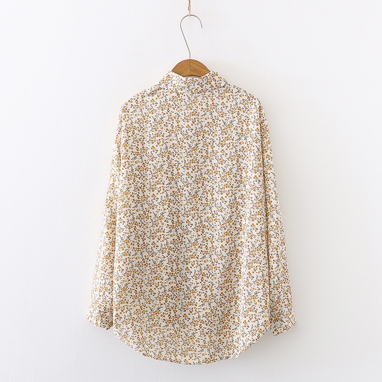 Áo Sơ Mi Dáng Rộng In Họa Tiết Hoa Phong Cách Retro Hàn Quốc Cho Nữ | BigBuy360 - bigbuy360.vn